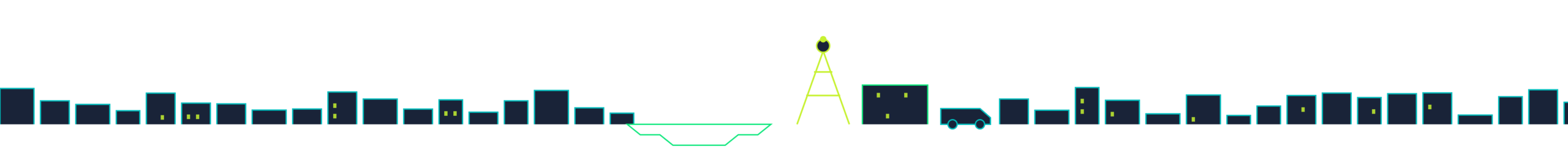 Line drawing of a WA mine site with a headframe, linked to energy, a consultation, networking and security